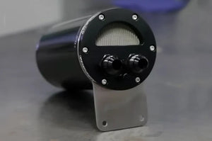 Vibrant Performance Universal Catch Can with Integrated Recessed Filter Top - Black