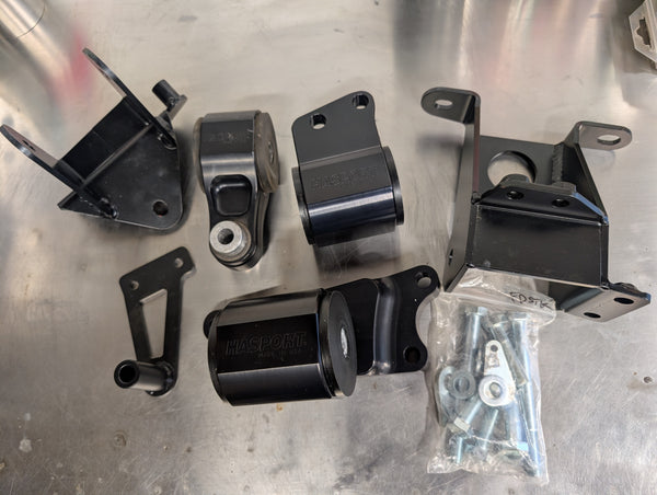 Hasport 8th Civic SI (2006-2011) Mount Set - 70A - Rare Black Anodized