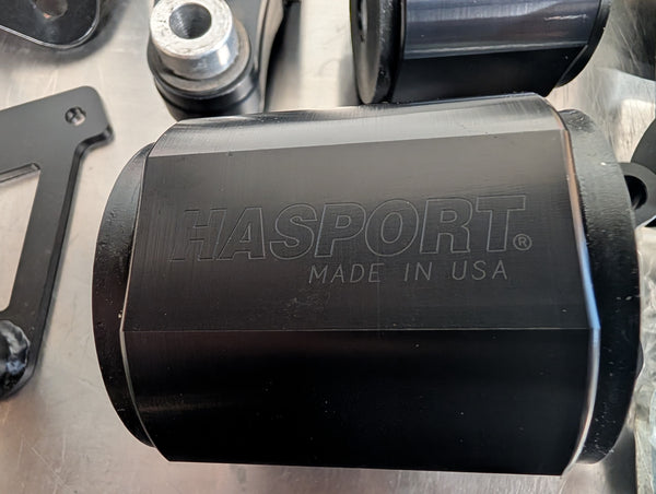Hasport 8th Civic SI (2006-2011) Mount Set - 70A - Rare Black Anodized