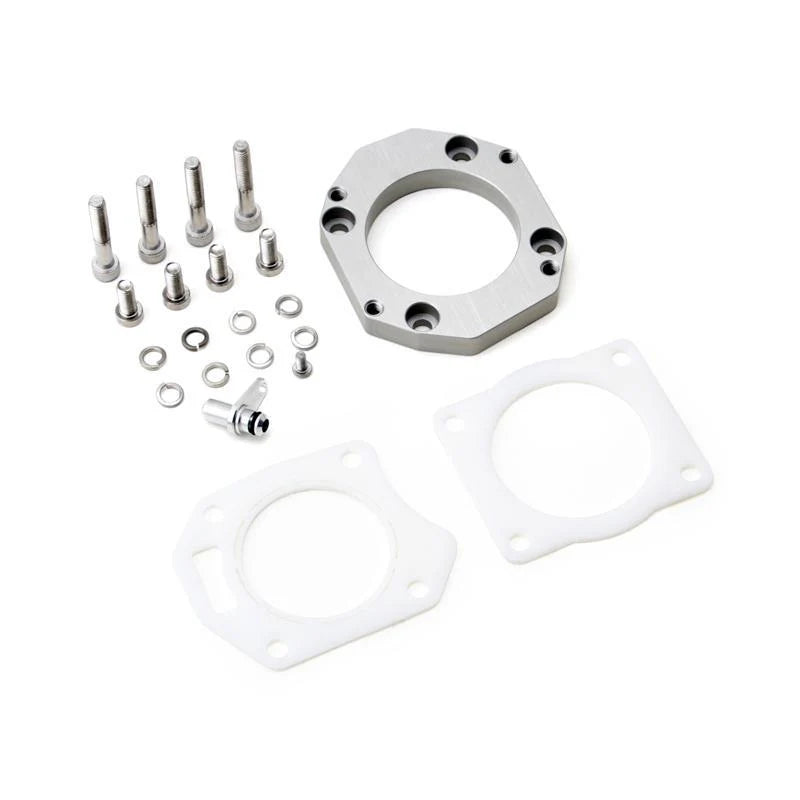 Acura ZDX throttle body with Hybrid racing ZDX to RBC adapter