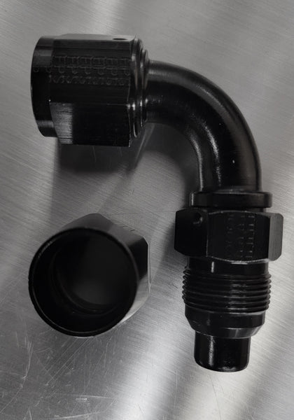 3000 Series -AN Power Flow 90 Degree Hose End