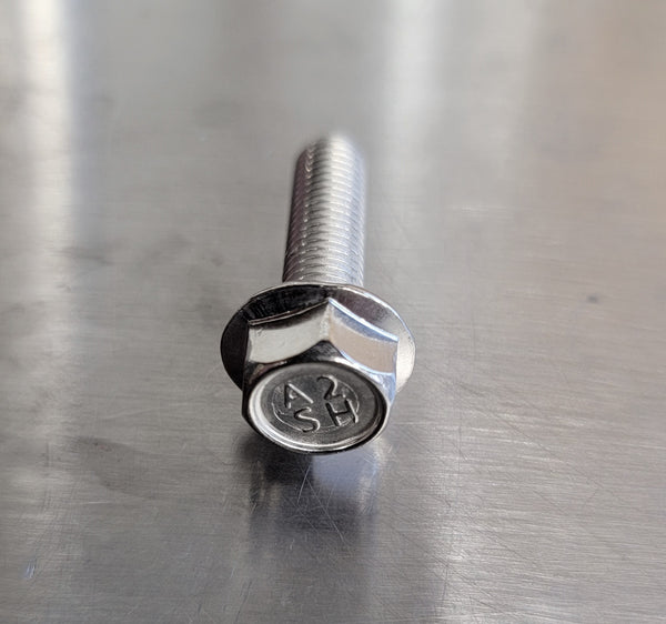 M8-1.25x30mm Flange Bolt - A2 Stainless Steel